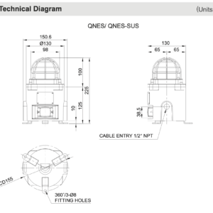 Alarma Antiexplosiva LED y Sirena QNES | ATEX / IECEx | 110dB - Image 4