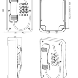 JR103-FK-HB Telefono Industrial de Difusion Vozell - Image 4