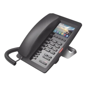 Teléfono IP WiFi Fanvil H5WB Negro para Hotelería – Gama Alta, Pantalla a Color, PoE y Audio HD - Image 2