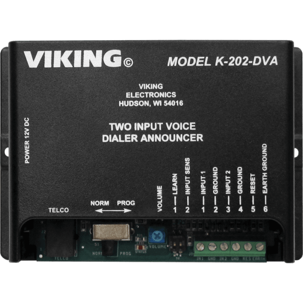 Marcador de alarma por voz con dos entradas