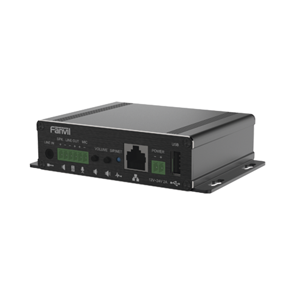 Gateway para Voceo IP/SIP, Entrada de audio (3.5mm), salida de amplificador integrado de hasta 30W, puerto USB (reproducción de MP3), - Image 1